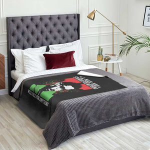 Malcolm X Quote Throw Blanket Retro A Man Who Stands for Nothing Black History TS10 Print Your Wear