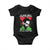 Malcolm X Quote Baby Onesie Retro A Man Who Stands for Nothing Black History TS10 Black Print Your Wear