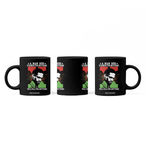 Malcolm X Quote Coffee Mug Retro A Man Who Stands for Nothing Black History TS10 Print Your Wear