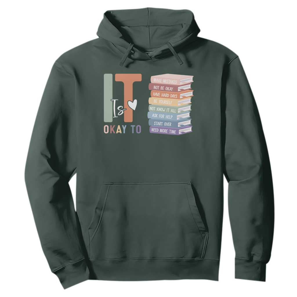 Motivational Hoodie It's Okay To Make Some Mistakes TS10 Dark Forest Green Print Your Wear