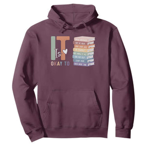Motivational Hoodie It's Okay To Make Some Mistakes TS10 Maroon Print Your Wear