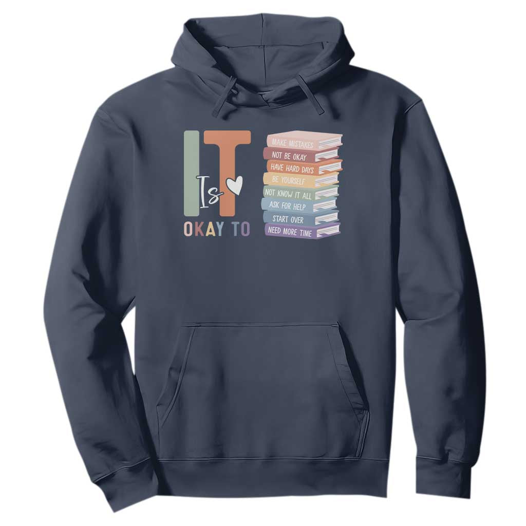 Motivational Hoodie It's Okay To Make Some Mistakes TS10 Navy Print Your Wear