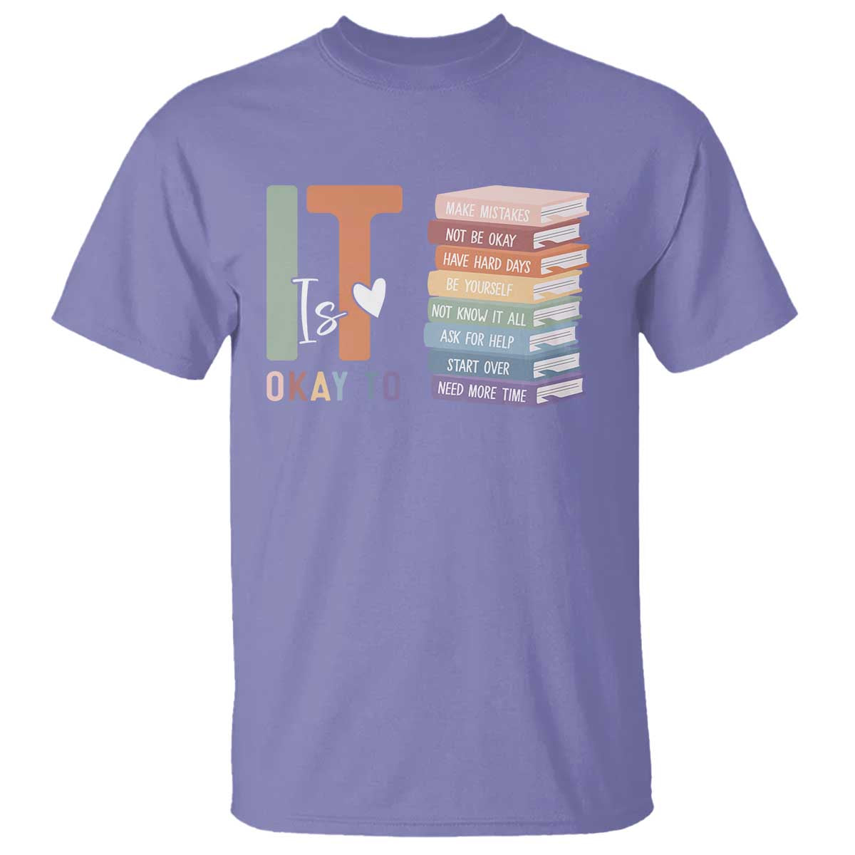 Motivational T Shirt It's Okay To Make Some Mistakes TS10 Violet Print Your Wear