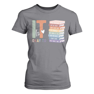 Motivational T Shirt For Women It's Okay To Make Some Mistakes TS10 Charcoal Print Your Wear