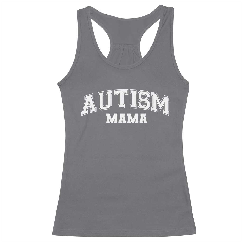 Autism Mama Racerback Tank Top Autistic Mom Blessed TS10 Charcoal Print Your Wear