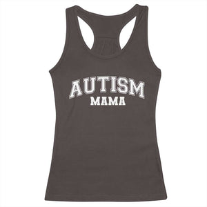 Autism Mama Racerback Tank Top Autistic Mom Blessed TS10 Dark Chocolate Print Your Wear