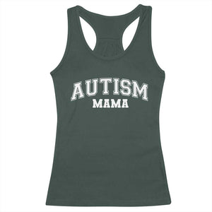 Autism Mama Racerback Tank Top Autistic Mom Blessed TS10 Dark Forest Green Print Your Wear