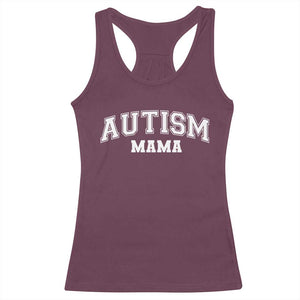 Autism Mama Racerback Tank Top Autistic Mom Blessed TS10 Maroon Print Your Wear
