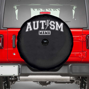 Autism Mama Lightning Bolt Checkered Spare Tire Cover Autistic Mom Blessed TS10 Black Print Your Wear