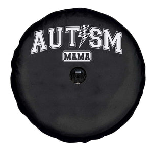 Autism Mama Lightning Bolt Checkered Spare Tire Cover Autistic Mom Blessed TS10 Print Your Wear