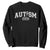 Autism Mama Lightning Bolt Checkered Sweatshirt Autistic Mom Blessed TS10 Black Print Your Wear