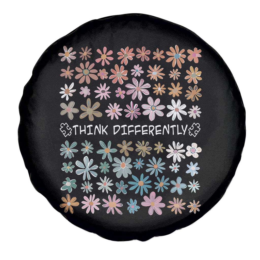 Autism Awareness Spare Tire Cover Think Differently Neurodiversity Sped Teacher TS10 Print Your Wear