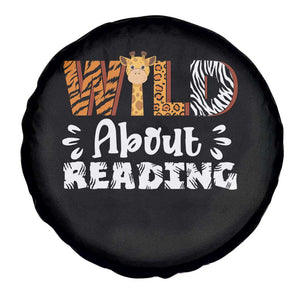 Wild About Reading Spare Tire Cover Cute Animal Print Reading Lover Kids Teachers TS10 Print Your Wear