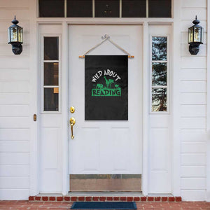 Wild About Reading Garden Flag Cute Safari Animal Reading Shirt Preschool Kindergarten TS10 Print Your Wear