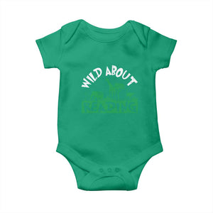 Wild About Reading Baby Onesie Cute Safari Animal Reading Shirt Preschool Kindergarten TS10 Irish Green Print Your Wear