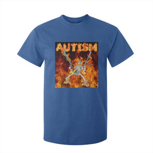 Autism Skeleton Meme T Shirt For Kid TS10 Royal Blue Print Your Wear
