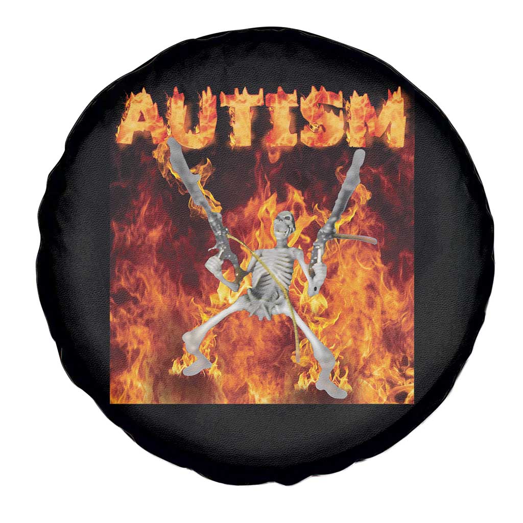 Autism Skeleton Meme Spare Tire Cover TS10 Print Your Wear