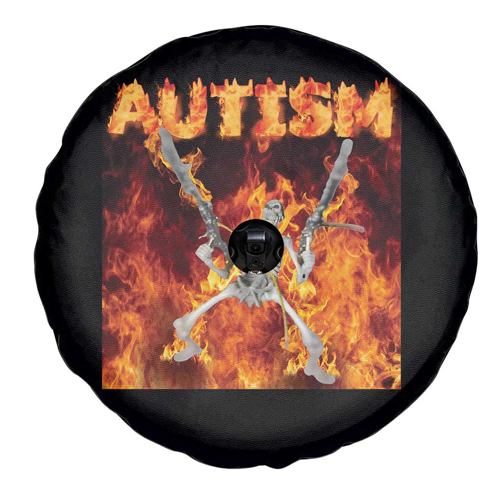 Autism Skeleton Meme Spare Tire Cover TS10 Print Your Wear