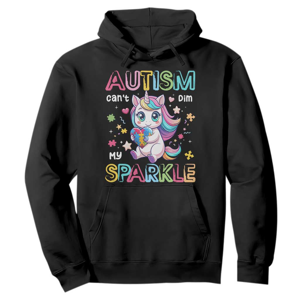 Autism Awareness Unicorn Hoodie For Autism Mom Girls TS10 Black Print Your Wear