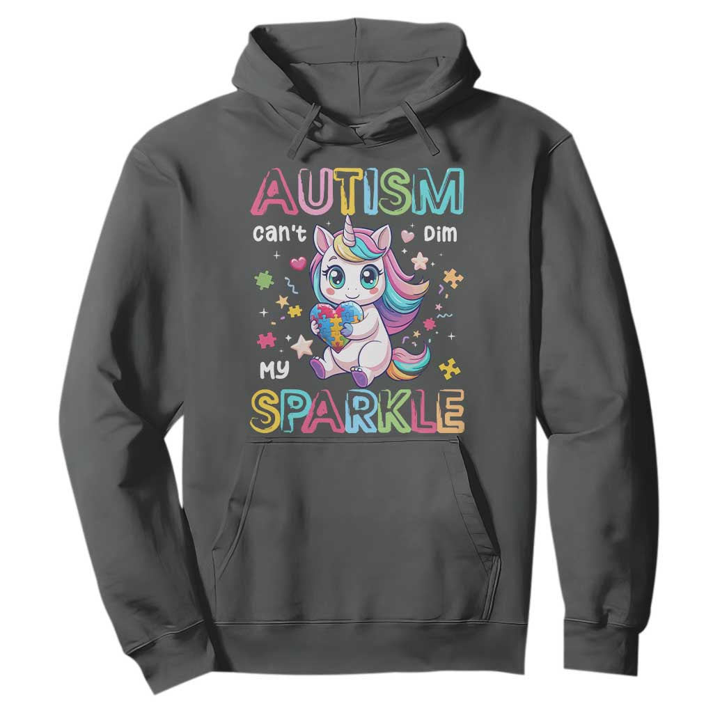 Autism Awareness Unicorn Hoodie For Autism Mom Girls TS10 Dark Heather Print Your Wear