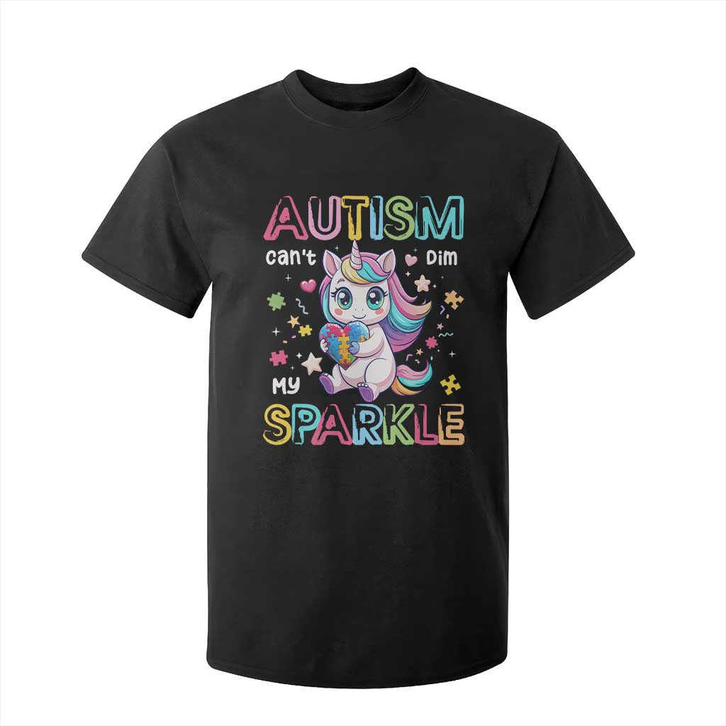 Autism Awareness Unicorn T Shirt For Kid For Autism Mom Girls TS10 Black Print Your Wear