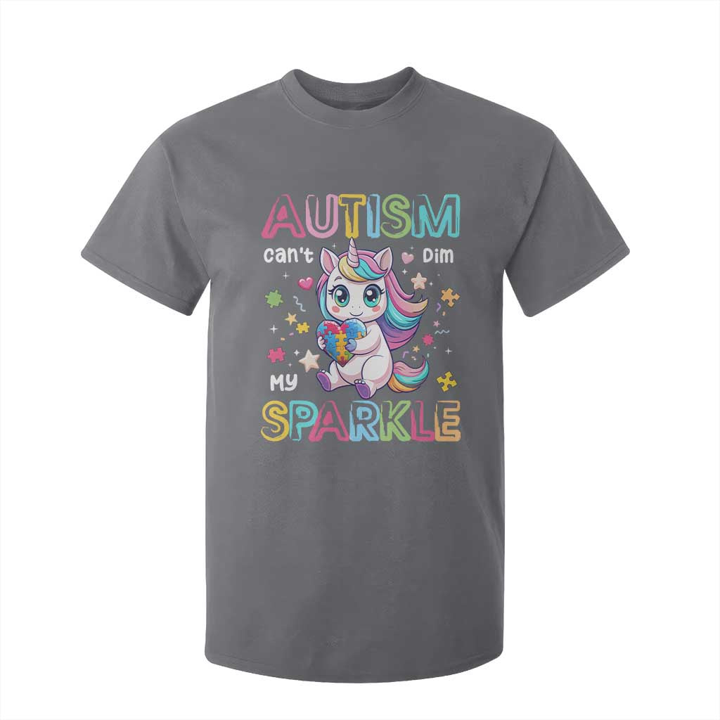 Autism Awareness Unicorn T Shirt For Kid For Autism Mom Girls TS10 Charcoal Print Your Wear