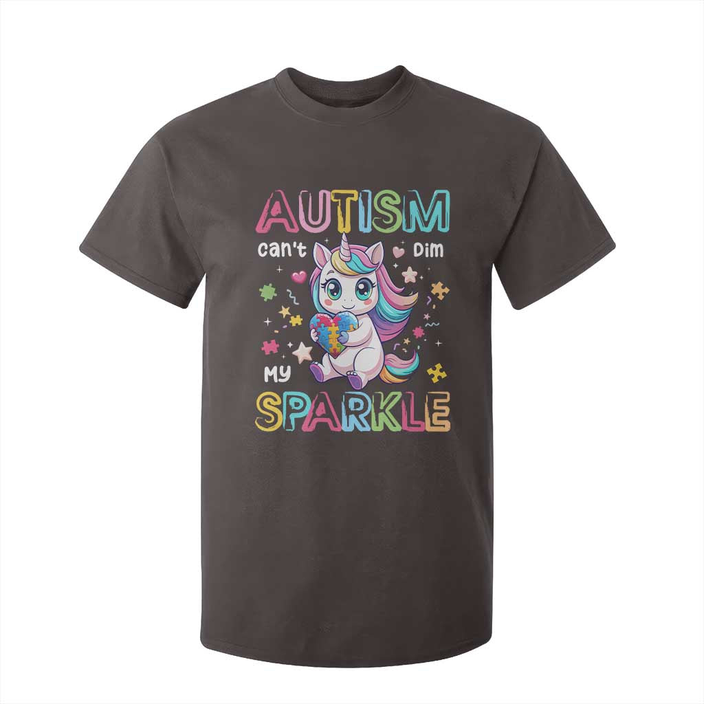 Autism Awareness Unicorn T Shirt For Kid For Autism Mom Girls TS10 Dark Chocolate Print Your Wear