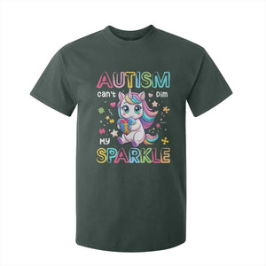 Autism Awareness Unicorn T Shirt For Kid For Autism Mom Girls TS10 Dark Forest Green Print Your Wear