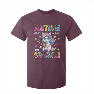Autism Awareness Unicorn T Shirt For Kid For Autism Mom Girls TS10 Maroon Print Your Wear