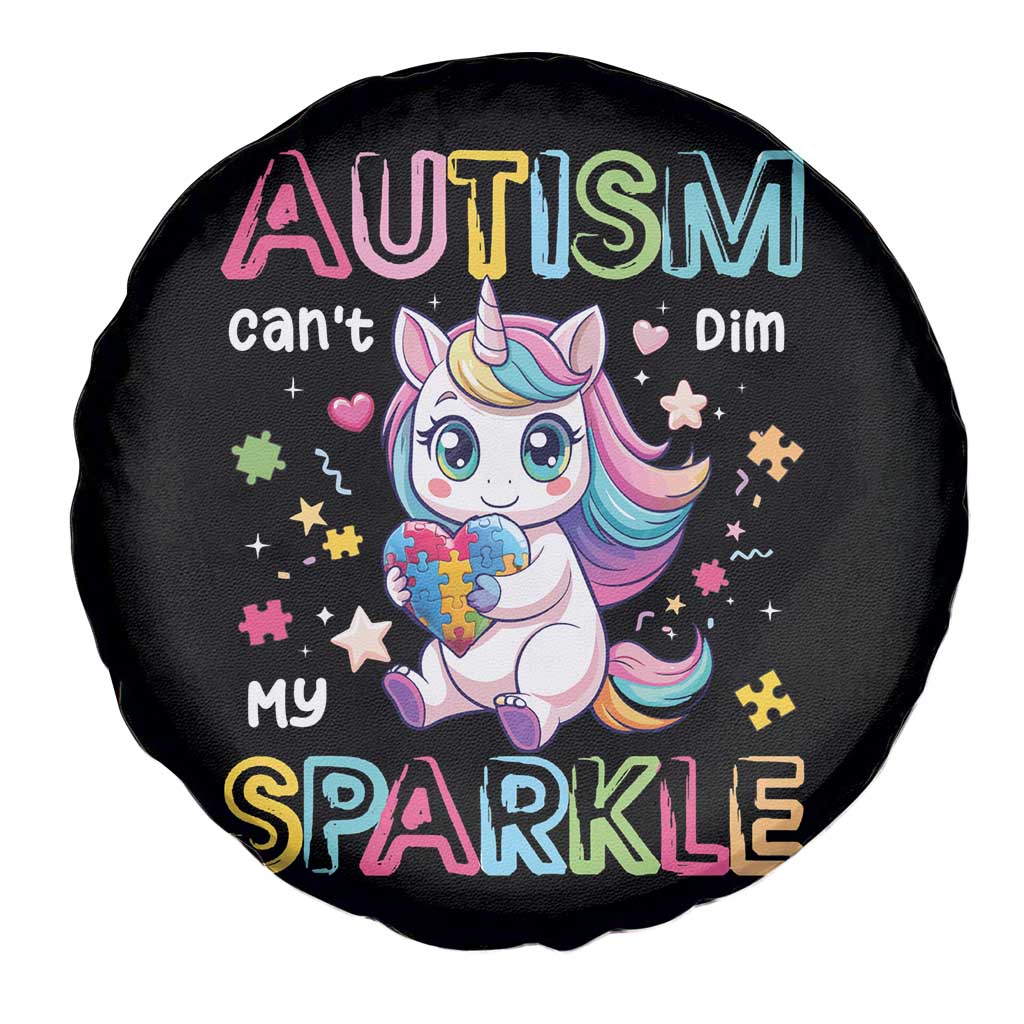 Autism Awareness Unicorn Spare Tire Cover For Autism Mom Girls TS10 Print Your Wear