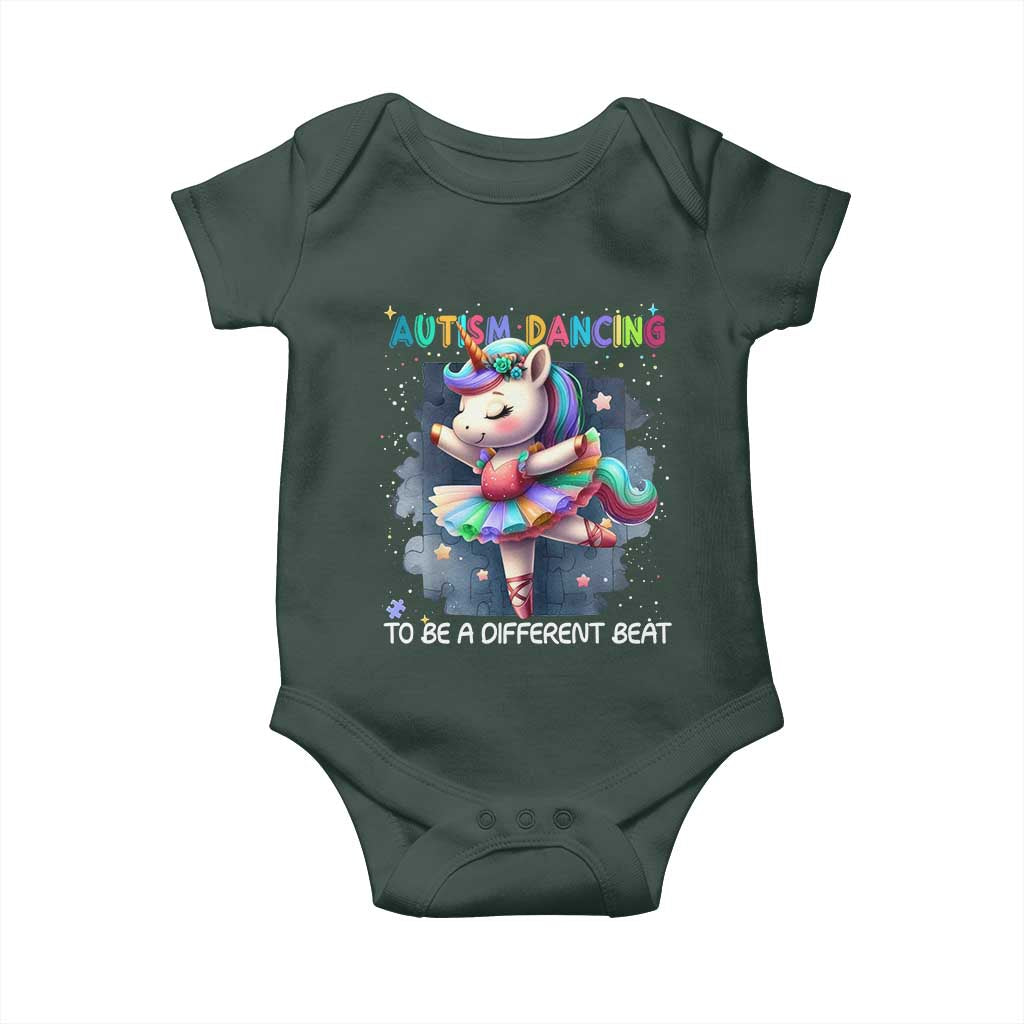 Autism Awareness Unicorn Baby Onesie Ballet Dancing To A Different Beat TS10 Print Your Wear