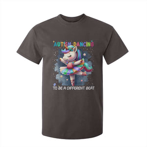 Autism Awareness Unicorn T Shirt For Kid Ballet Dancing To A Different Beat TS10 Dark Chocolate Print Your Wear