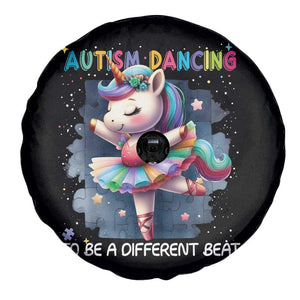 Autism Awareness Unicorn Spare Tire Cover Ballet Dancing To A Different Beat TS10 Print Your Wear