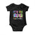 Its Okay To Be Different Baby Onesie Bunny Puzzle Autism Awareness Easter TS10 Black Print Your Wear