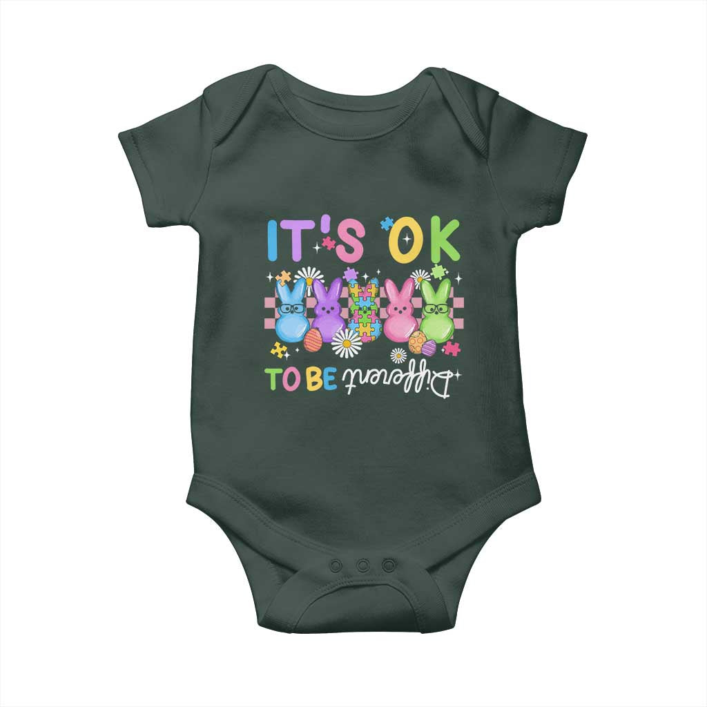 Its Okay To Be Different Baby Onesie Bunny Puzzle Autism Awareness Easter TS10 Print Your Wear