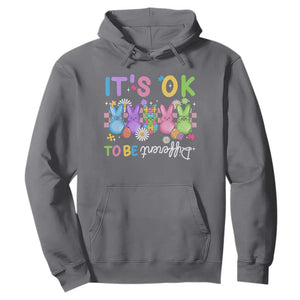 Its Okay To Be Different Hoodie Bunny Puzzle Autism Awareness Easter TS10 Charcoal Print Your Wear