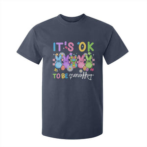 Its Okay To Be Different T Shirt For Kid Bunny Puzzle Autism Awareness Easter TS10 Navy Print Your Wear
