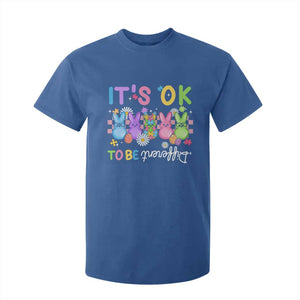 Its Okay To Be Different T Shirt For Kid Bunny Puzzle Autism Awareness Easter TS10 Royal Blue Print Your Wear