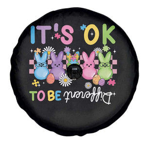 Its Okay To Be Different Spare Tire Cover Bunny Puzzle Autism Awareness Easter TS10 Print Your Wear