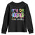 Its Okay To Be Different Youth Sweatshirt Bunny Puzzle Autism Awareness Easter TS10 Black Print Your Wear