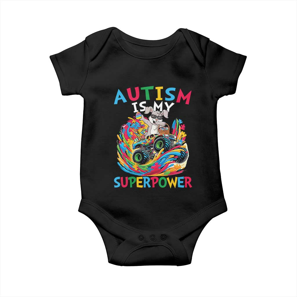 Autism Awareness Easter Baby Onesie Dabbing Bunny Monster Truck Lovers TS10 Black Print Your Wear