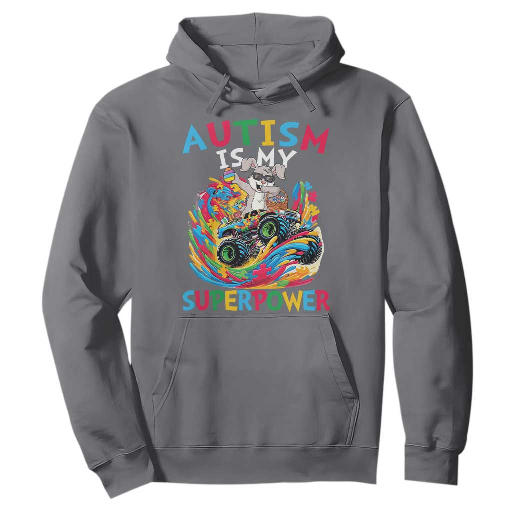 Autism Awareness Easter Hoodie Dabbing Bunny Monster Truck Lovers TS10 Charcoal Print Your Wear