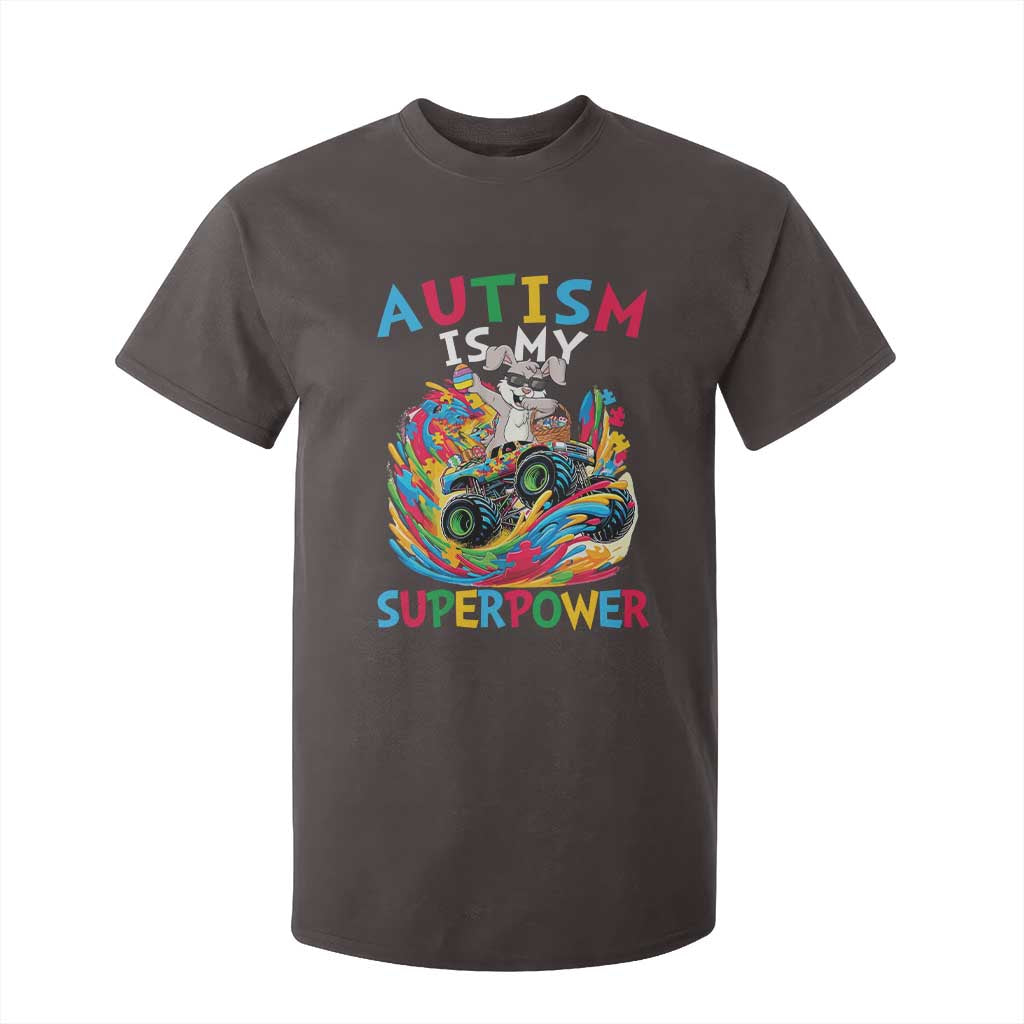 Autism Awareness Easter T Shirt For Kid Dabbing Bunny Monster Truck Lovers TS10 Dark Chocolate Print Your Wear