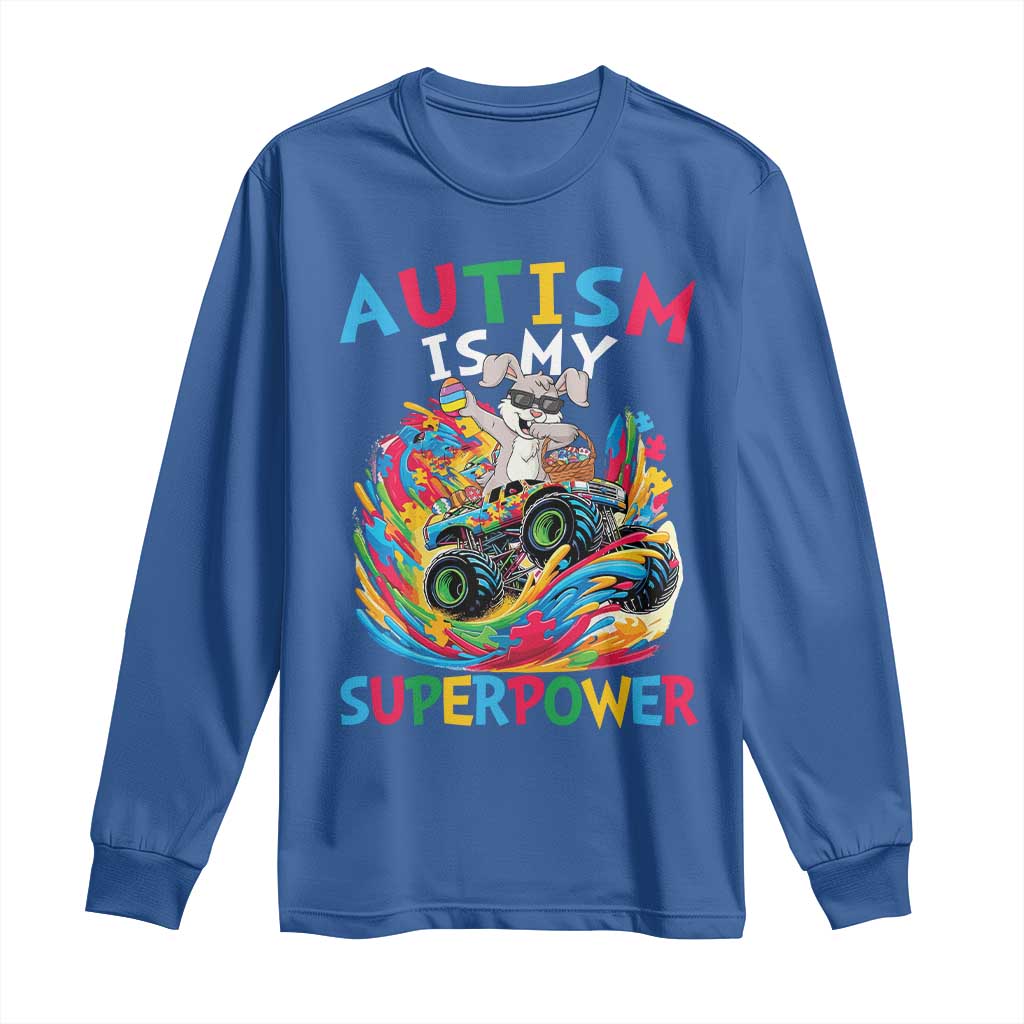 Autism Awareness Easter Long Sleeve Shirt Dabbing Bunny Monster Truck Lovers TS10 Royal Blue Print Your Wear