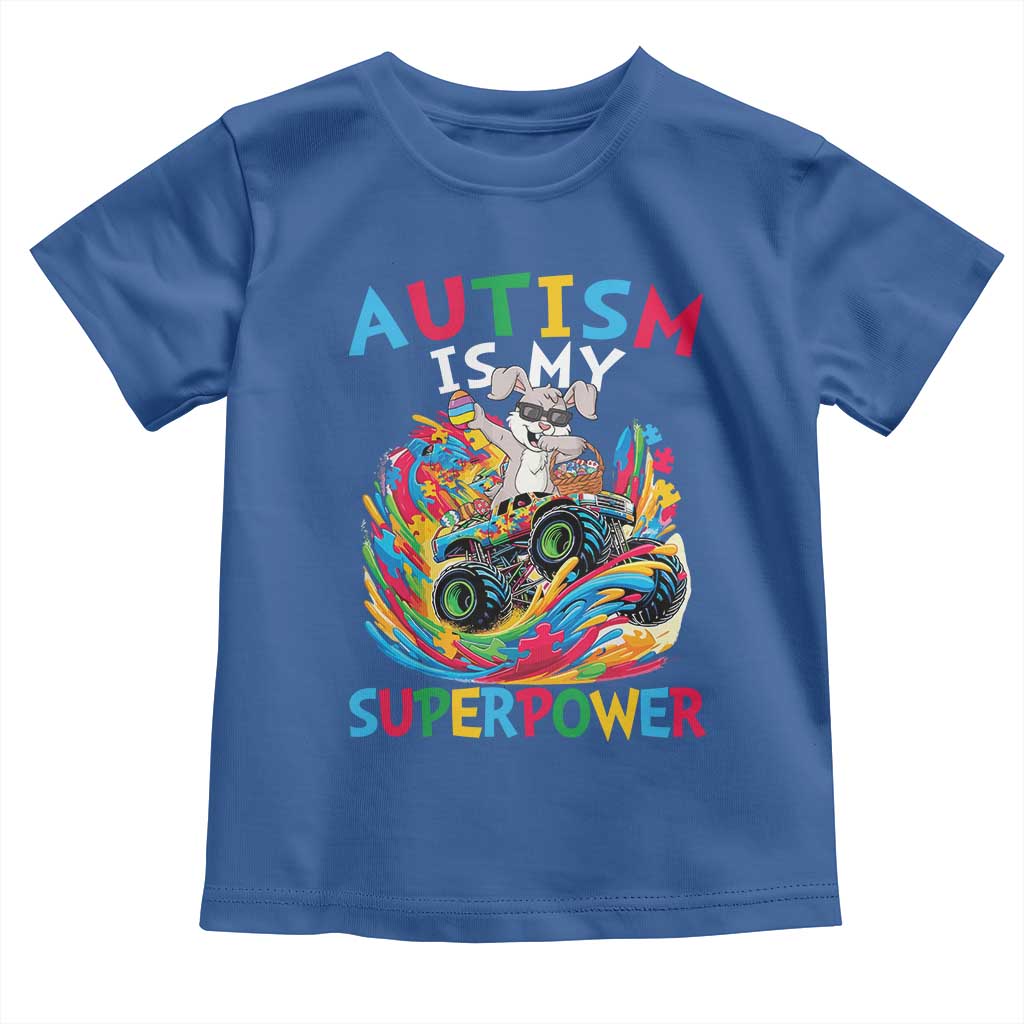 Autism Awareness Easter Toddler T Shirt Dabbing Bunny Monster Truck Lovers TS10 Royal Blue Print Your Wear