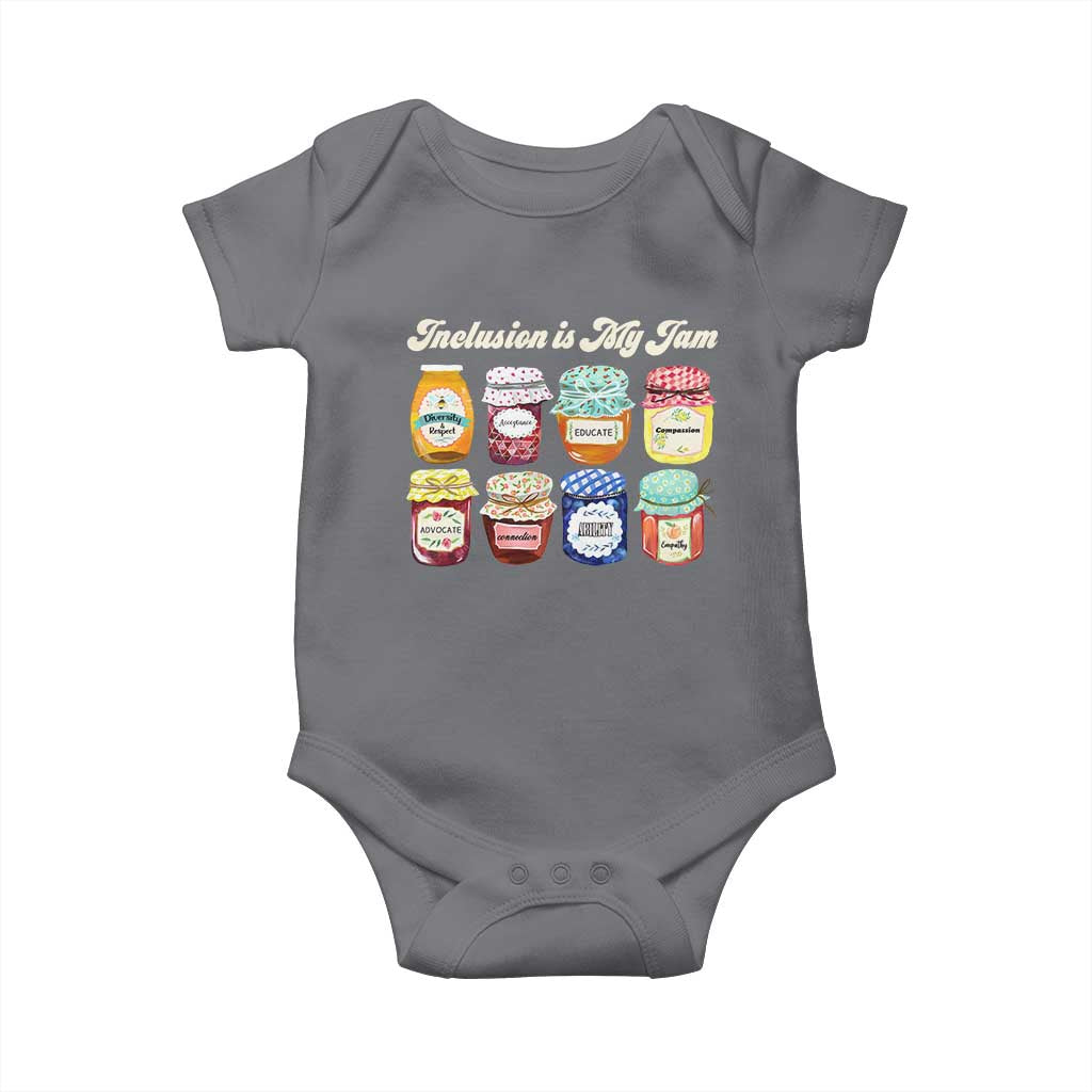 Inclusion Is My Jam Baby Onesie Special Education Teacher Autism Awareness TS10 Charcoal Print Your Wear