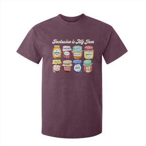 Inclusion Is My Jam T Shirt For Kid Special Education Teacher Autism Awareness TS10 Maroon Print Your Wear