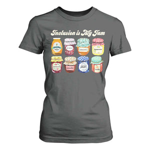 Inclusion Is My Jam T Shirt For Women Special Education Teacher Autism Awareness TS10 Dark Heather Print Your Wear