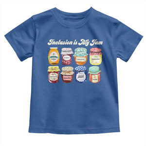 Inclusion Is My Jam Toddler T Shirt Special Education Teacher Autism Awareness TS10 Royal Blue Print Your Wear