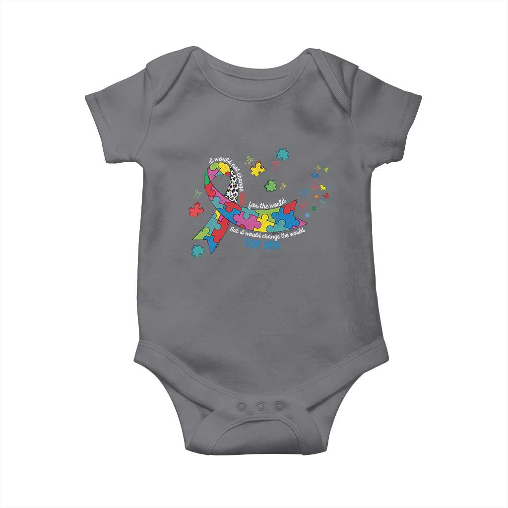 Autism Awareness Coquette Bow Baby Onesie Special Education Teacher TS10 Charcoal Print Your Wear